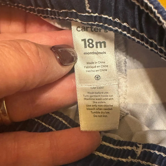 Carter’s Kids Striped Bathing Suit Drawstring Sz 18 Months - Picture 4 of 6